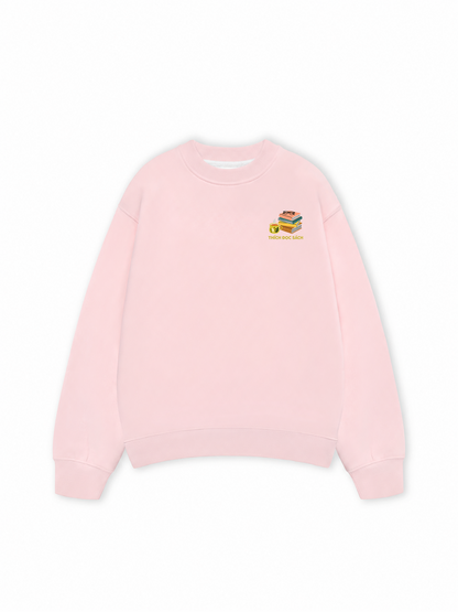 Áo Sweater Nỉ Hai Da Thích Đọc Sách