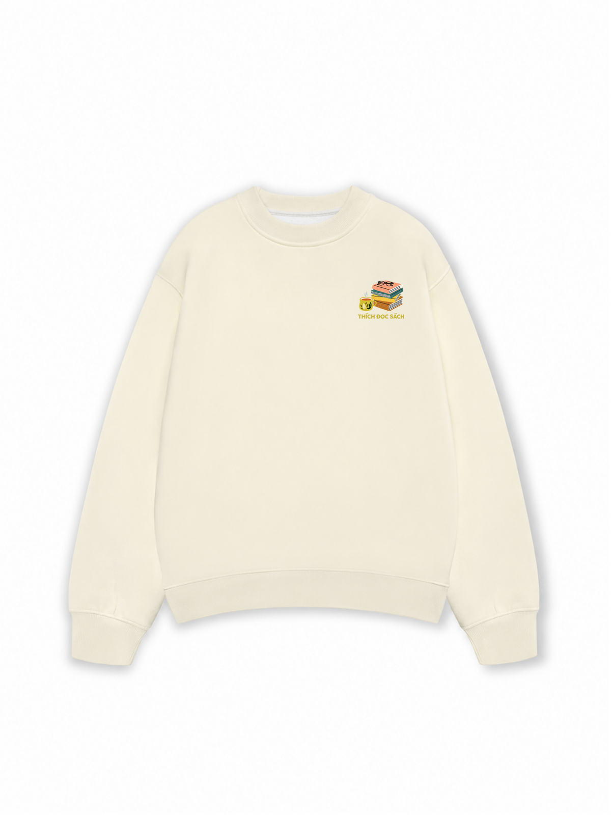 Áo Sweater Nỉ Hai Da Thích Đọc Sách