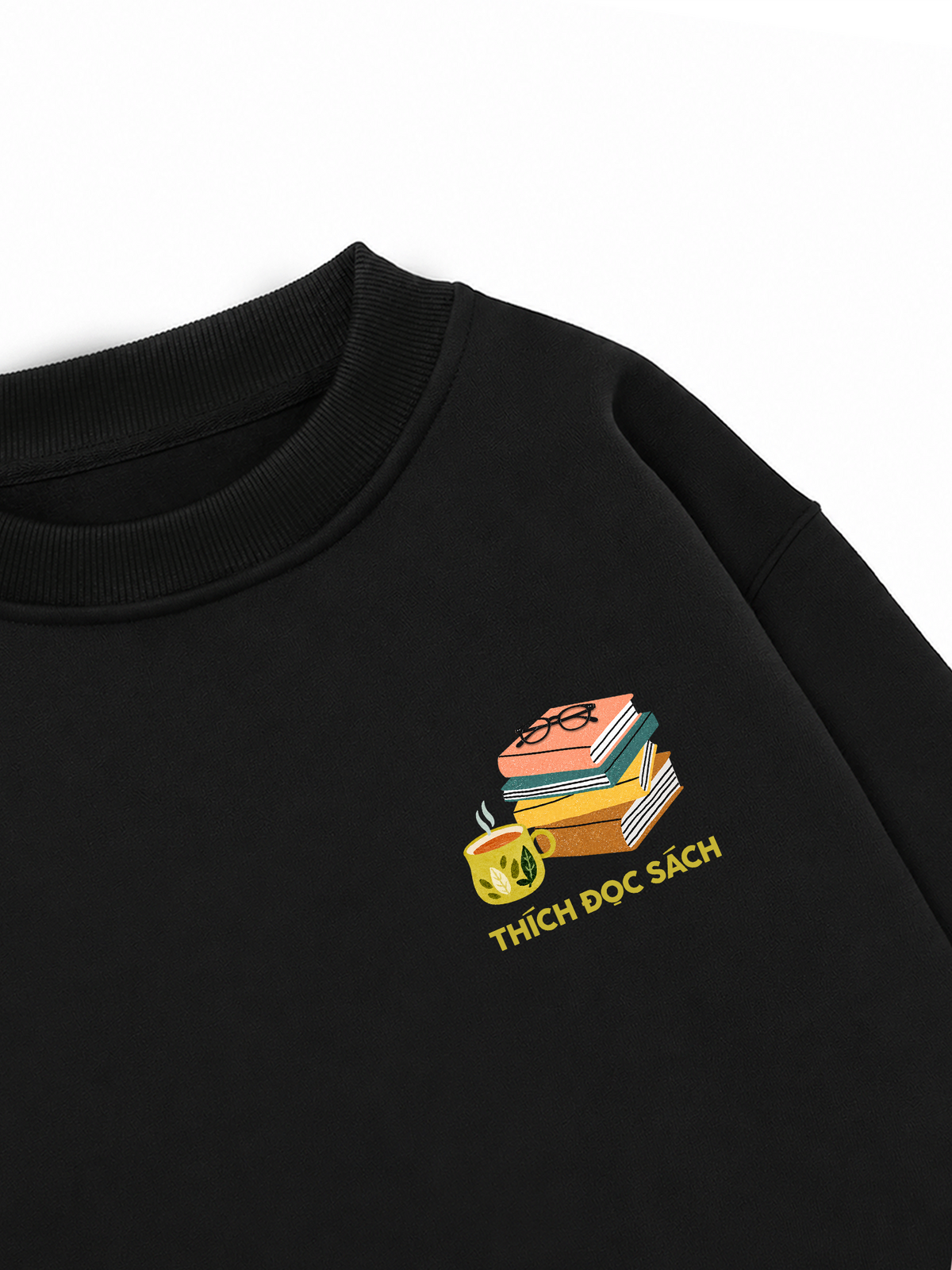 Áo Sweater Nỉ Hai Da Thích Đọc Sách