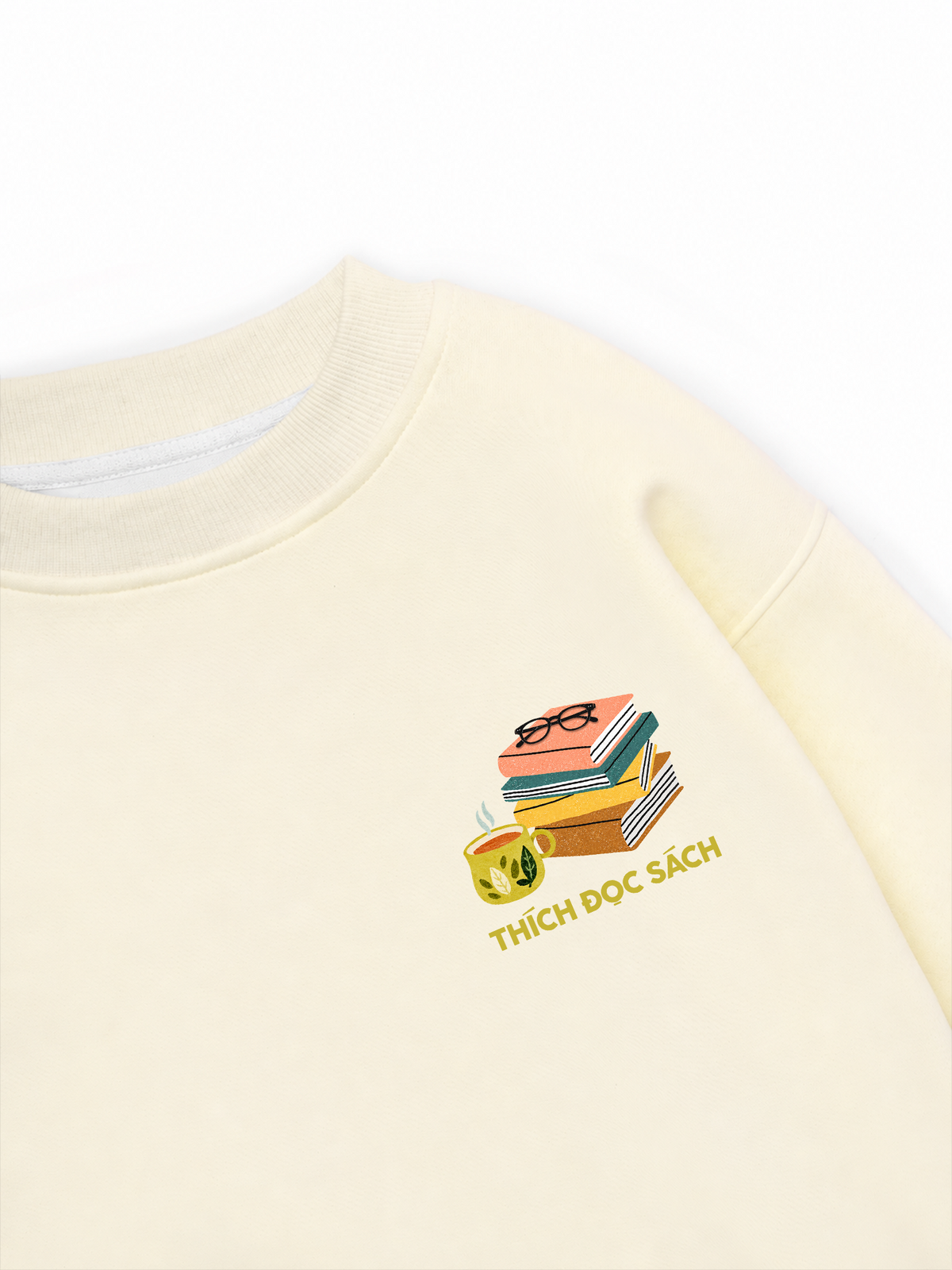 Áo Sweater Nỉ Hai Da Thích Đọc Sách