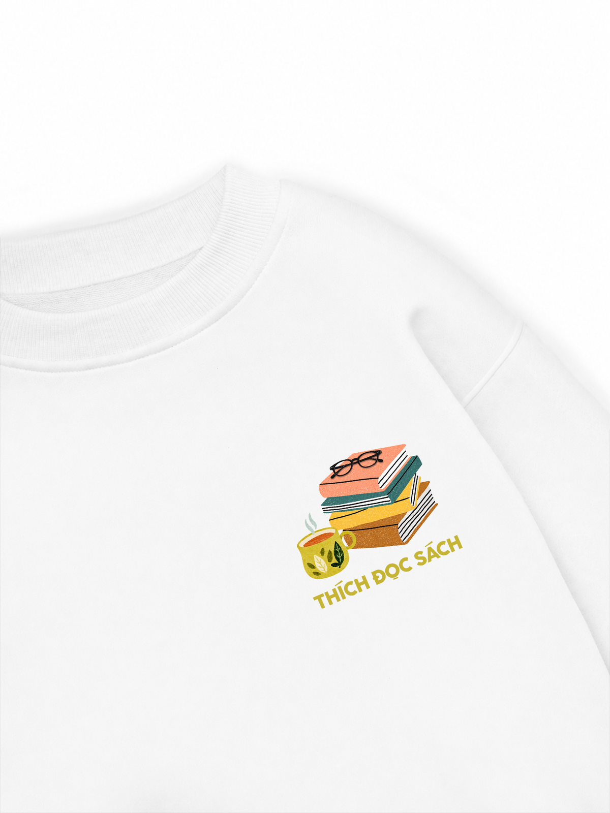 Áo Sweater Nỉ Hai Da Thích Đọc Sách
