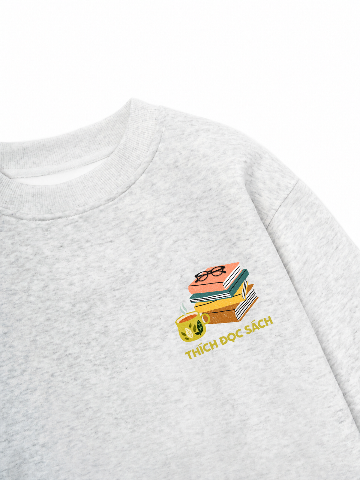 Áo Sweater Nỉ Hai Da Thích Đọc Sách