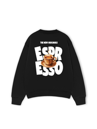 Áo Sweater Nỉ Hai Da Espresso