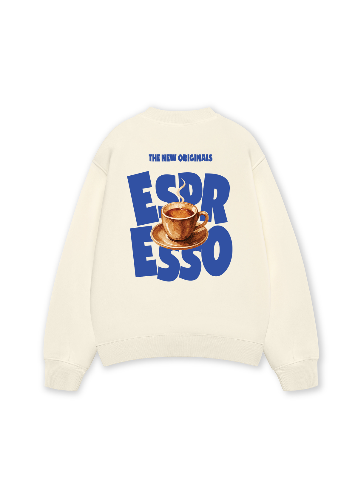 Áo Sweater Nỉ Hai Da Espresso
