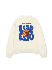 Áo Sweater Nỉ Hai Da Espresso