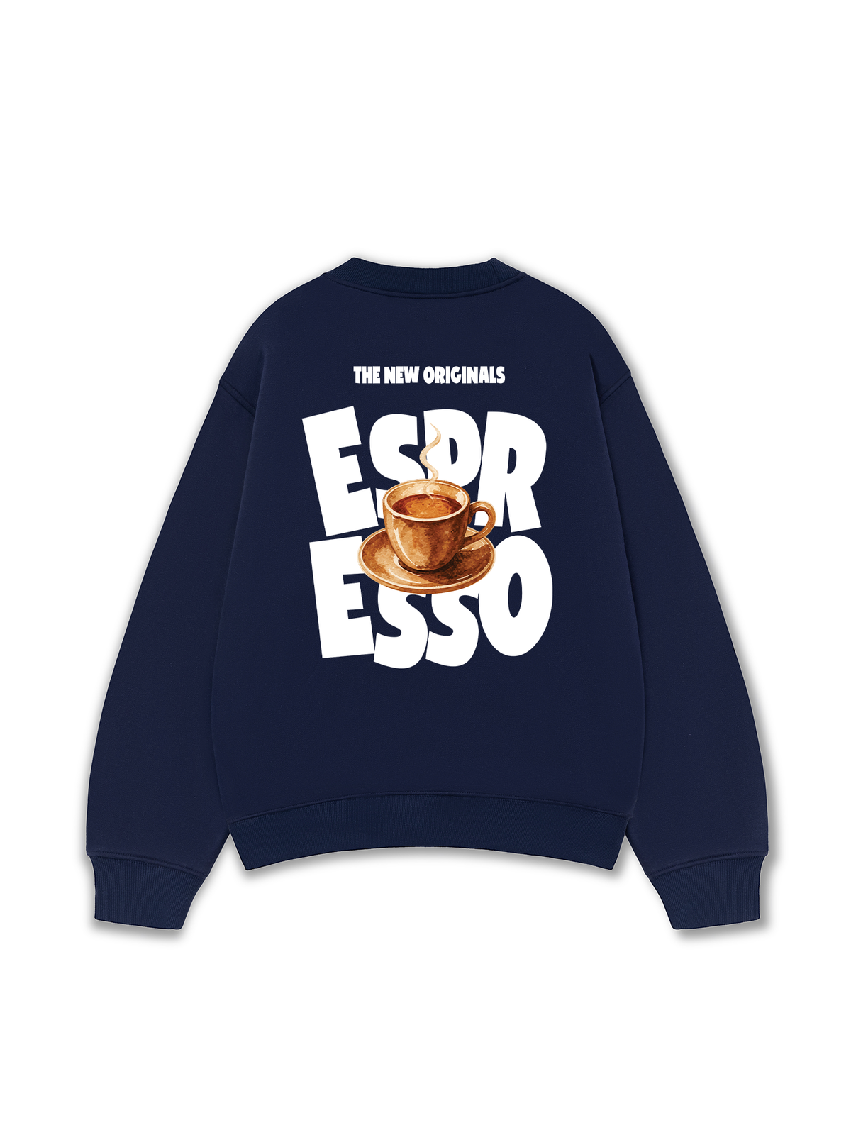 Áo Sweater Nỉ Hai Da Espresso
