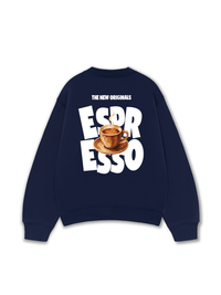 Áo Sweater Nỉ Hai Da Espresso