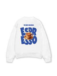 Áo Sweater Nỉ Hai Da Espresso