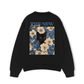 Áo Sweater Nỉ Hai Da Blue Flower Cat