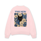 Áo Sweater Nỉ Hai Da Blue Flower Cat