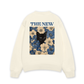 Áo Sweater Nỉ Hai Da Blue Flower Cat
