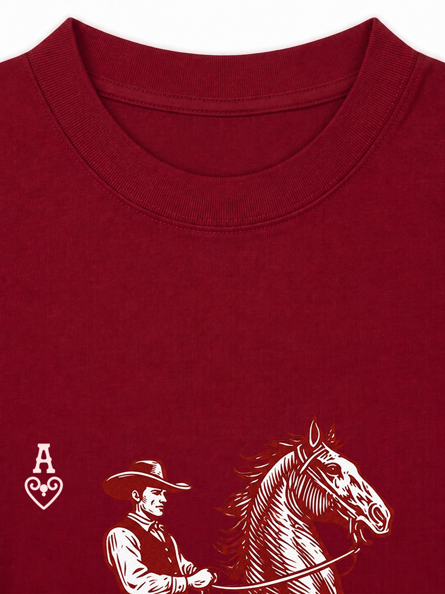 Áo Thun Relaxed Fit The Bad Horse Ace of Heart