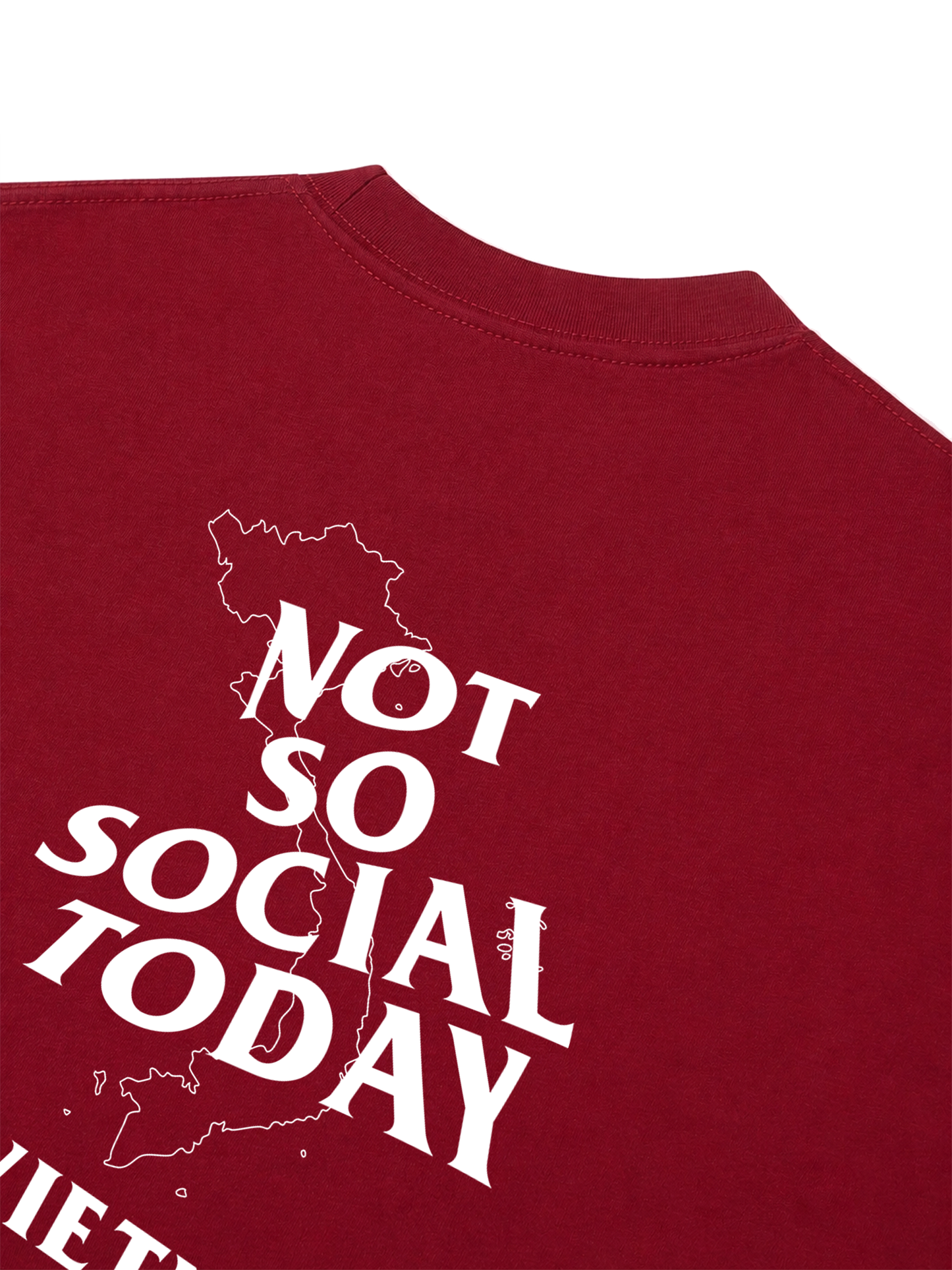 Áo Thun Relaxed Fit Not So Social Today Vietnam