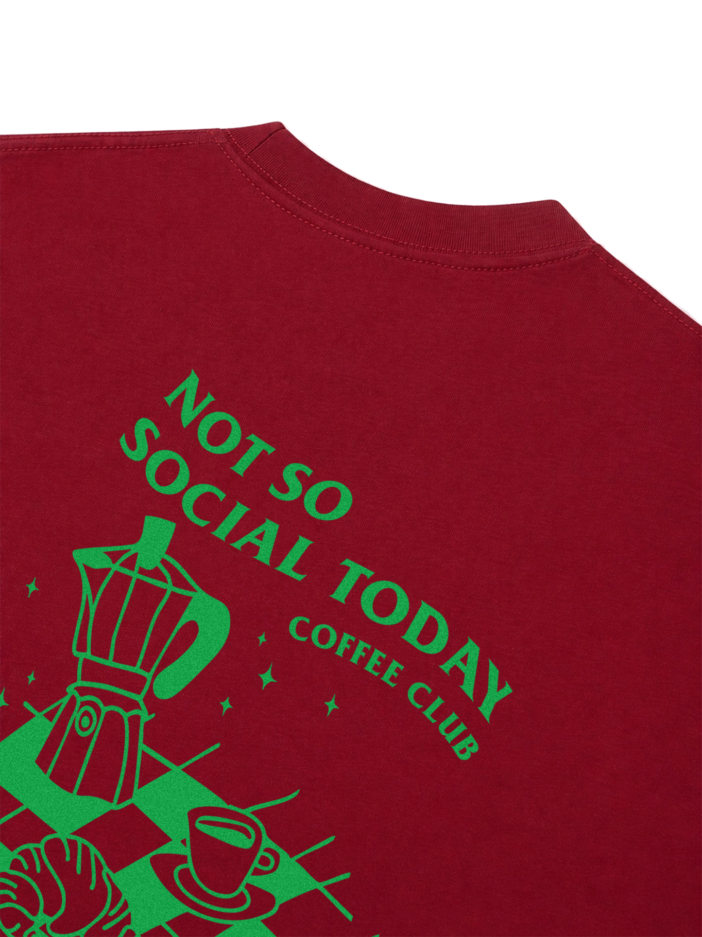 Áo Thun Relaxed Fit Not So Social Today Coffee Club