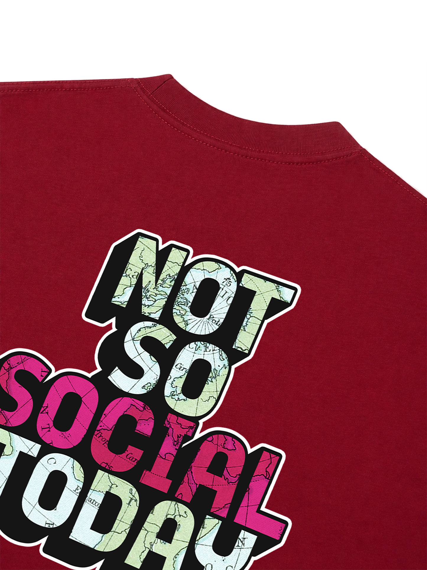 Áo Thun Relaxed Fit Not So Social Today Atlas State