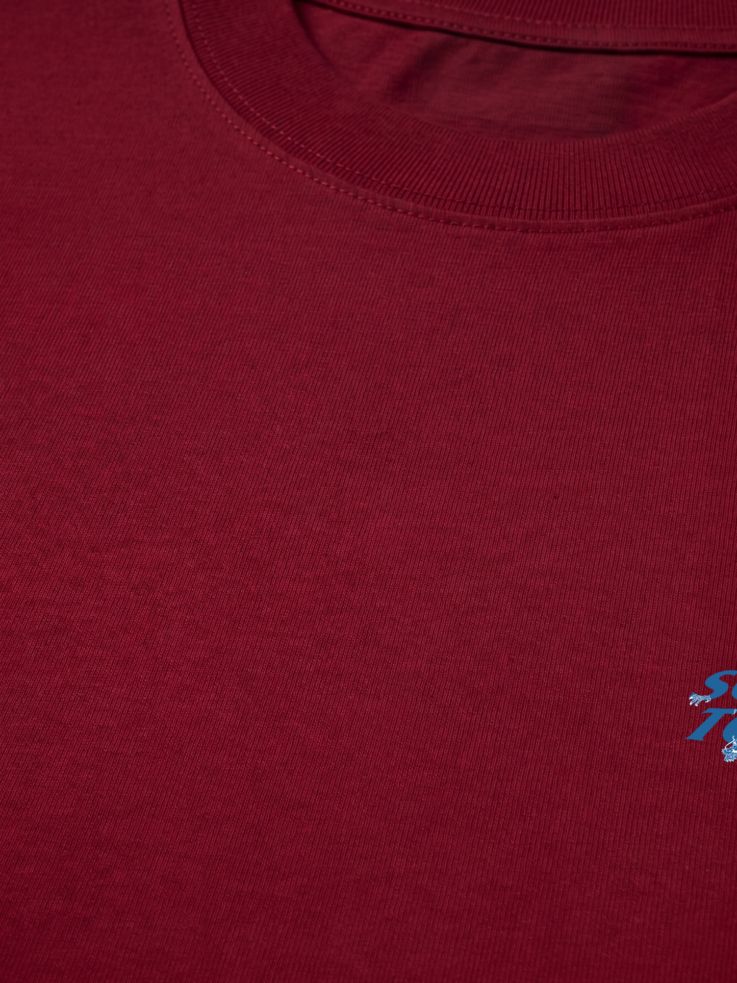 Áo Thun Relaxed Fit Not So Social Today Blue Dragon