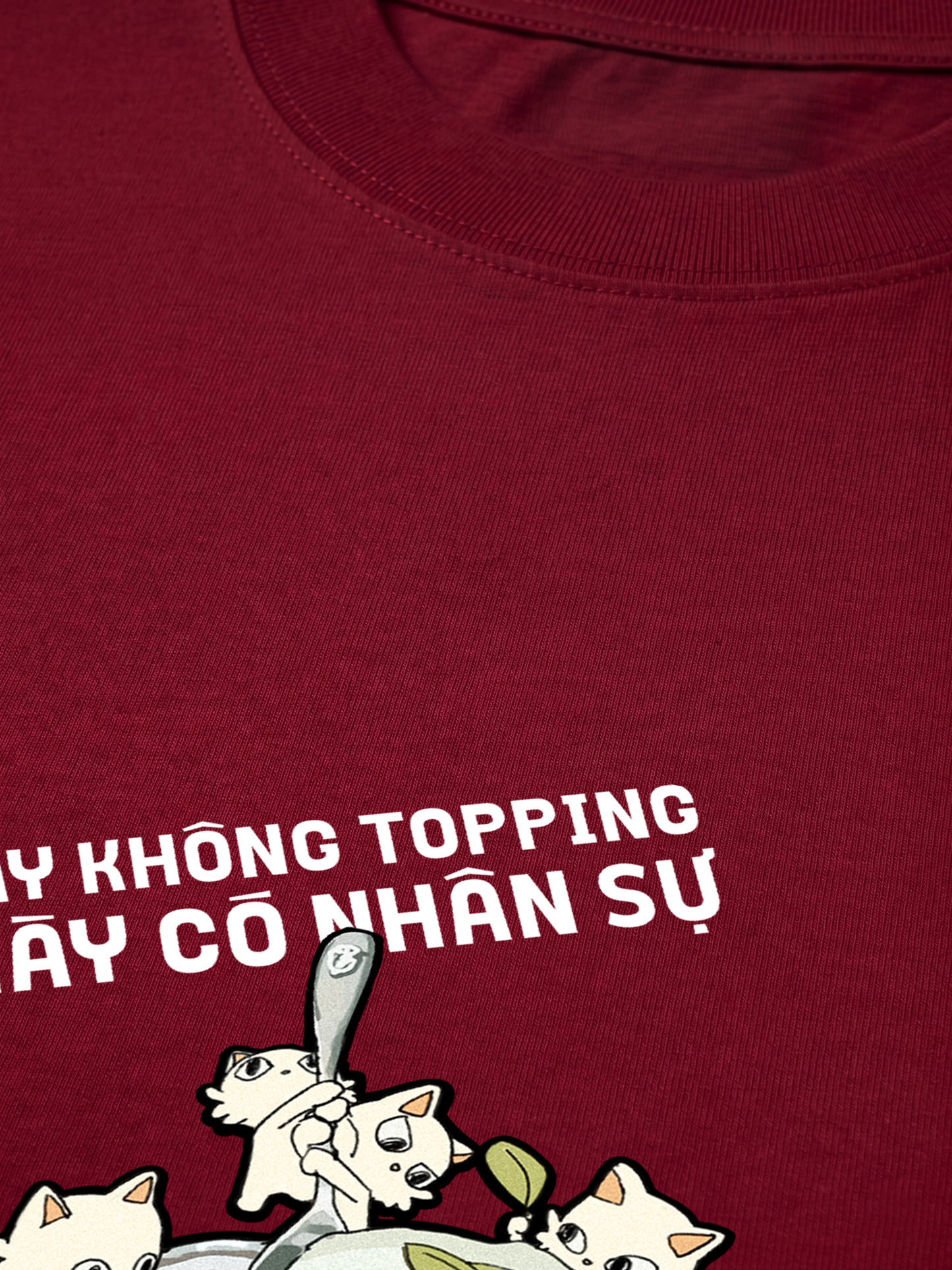 Áo Thun Relaxed Fit Hội Mèo Topping hơi quậy