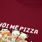 Áo Thun Relaxed Fit Hội Mèo Mê Pizza