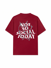 Áo Thun Relaxed Fit Not So Social Today Bobwire