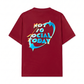 Áo Thun Relaxed Fit Not So Social Today Neon Holographic