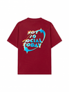 Áo Thun Relaxed Fit Not So Social Today Neon Holographic