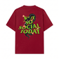 Áo Thun Relaxed Fit Not So Social Today Cherry Snake