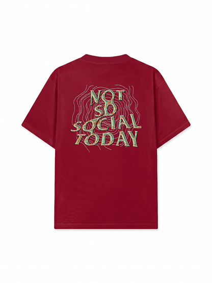 Áo Thun Relaxed Fit Not So Social Today Ripple