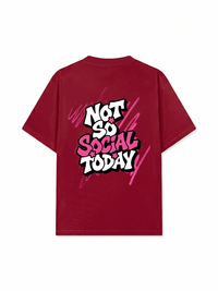 Áo Thun Relaxed Fit Not So Social Today Scribbles