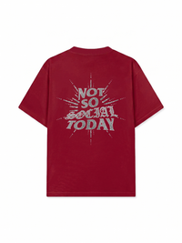 Áo Thun Relaxed Fit Not So Social Today Silver Glitter