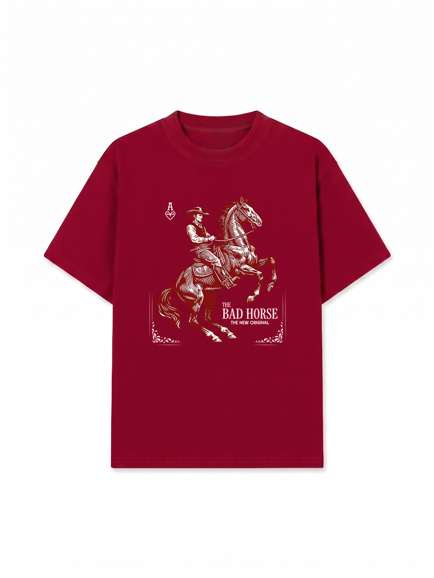 Áo Thun Relaxed Fit The Bad Horse Ace of Heart