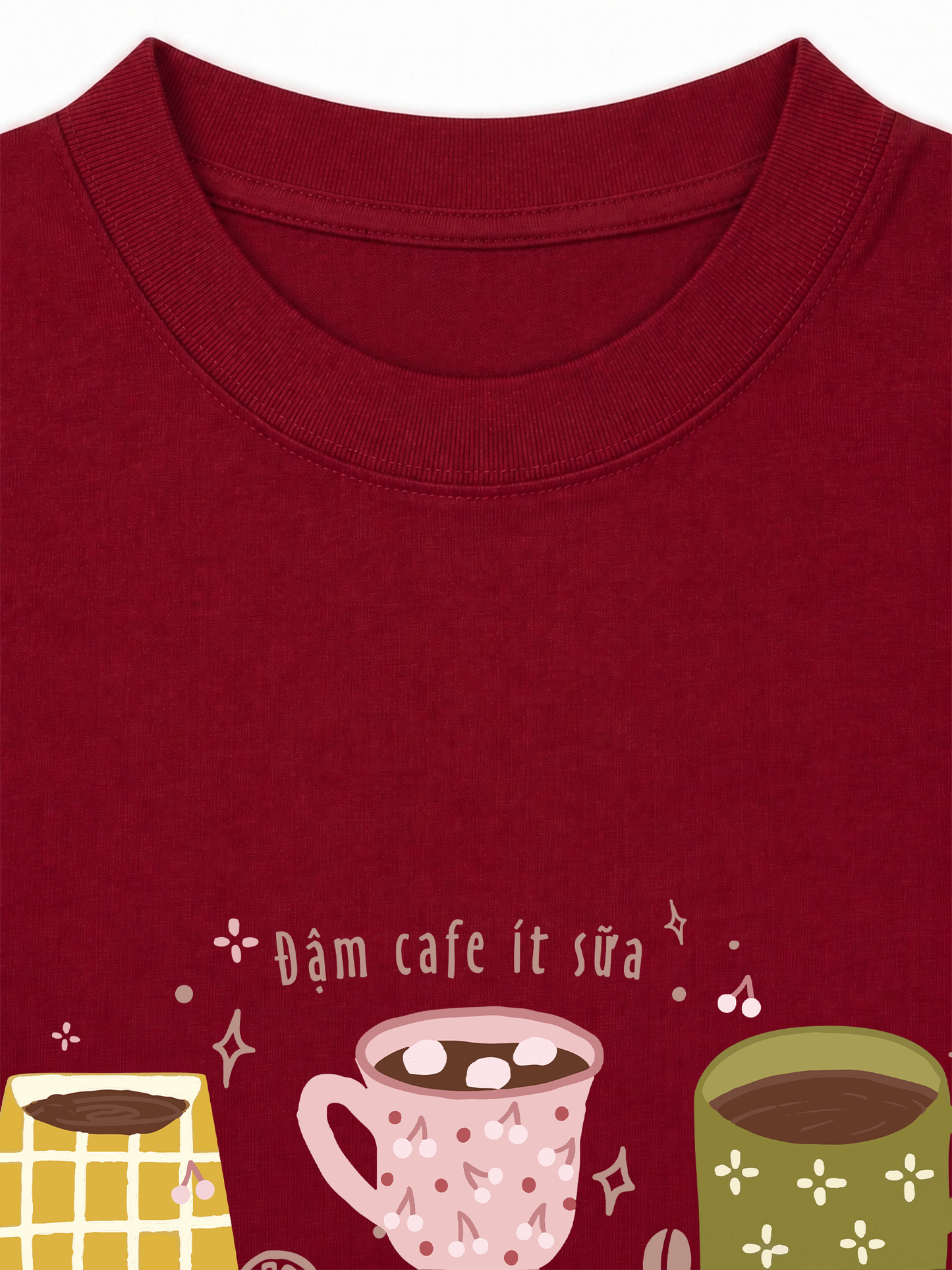 Áo Thun Relaxed Fit Đậm Cafe Ít Sữa