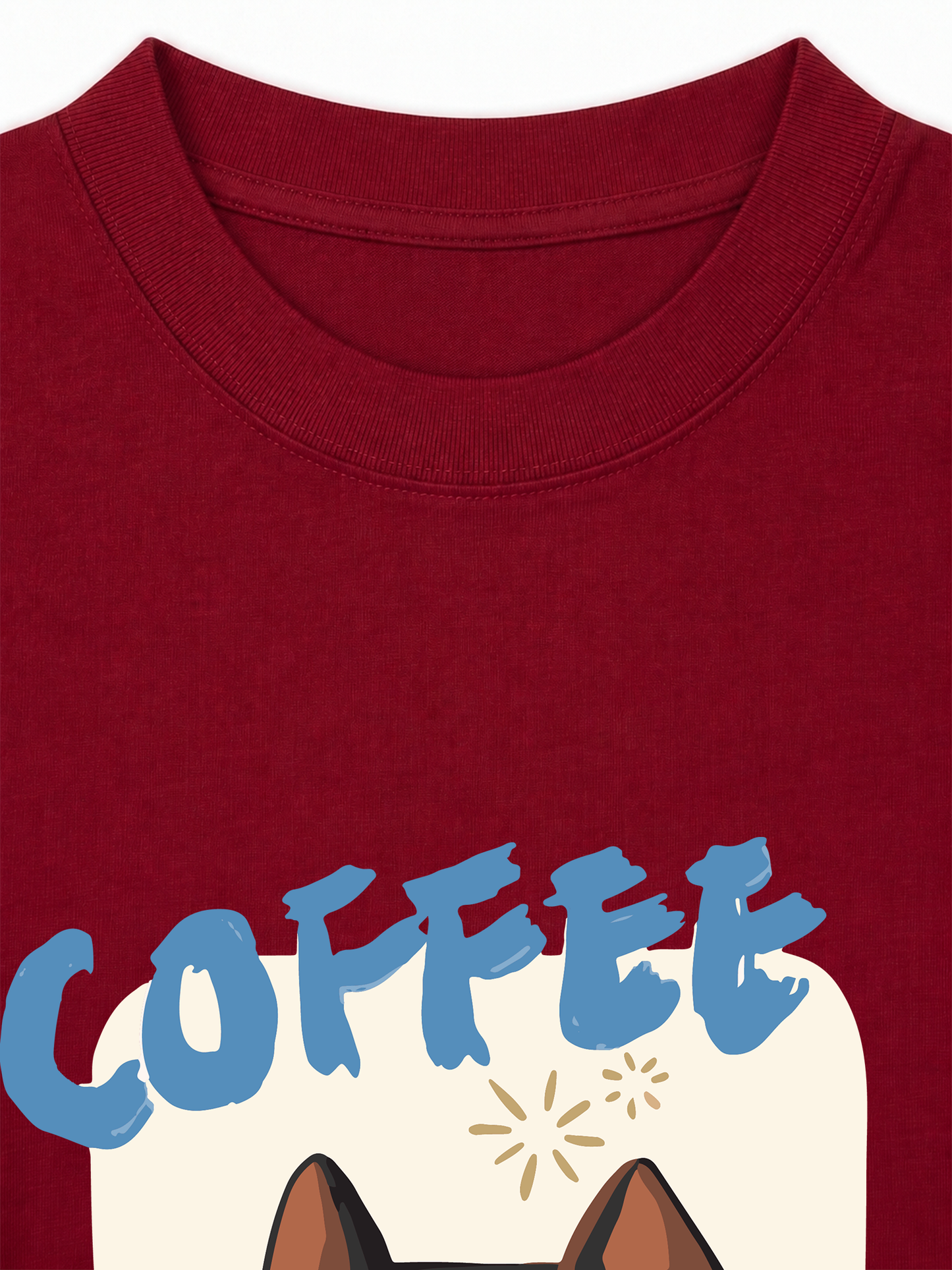 Áo Thun Relaxed Fit Coffee Club Black Cat