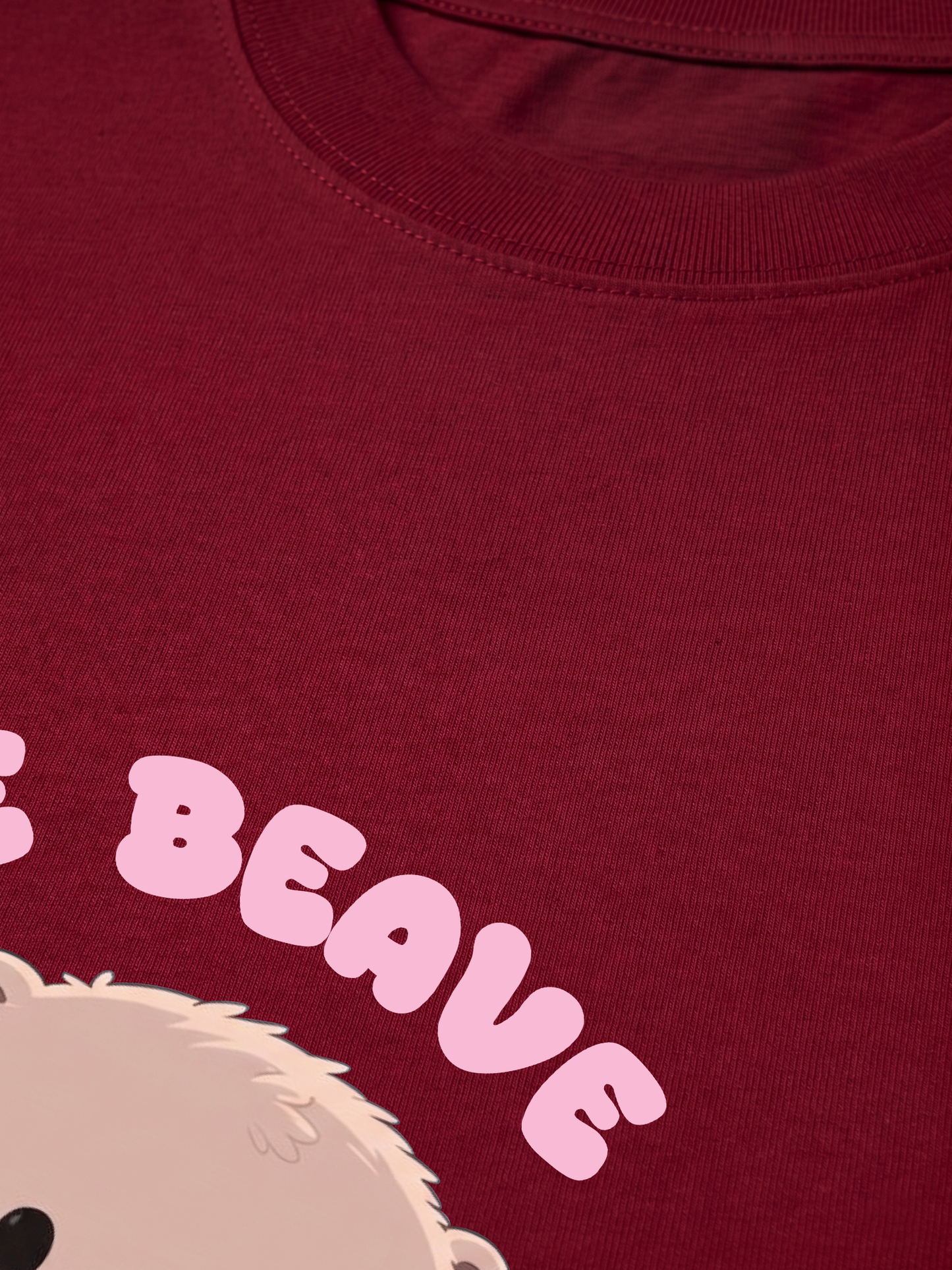 Áo Thun Relaxed Fit Animal Red Cute Beaver