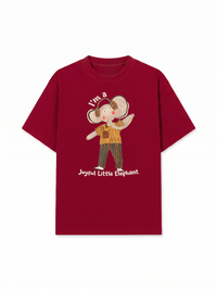 Áo Thun Relaxed Fit Animal I'm A Joyful Little Elephant