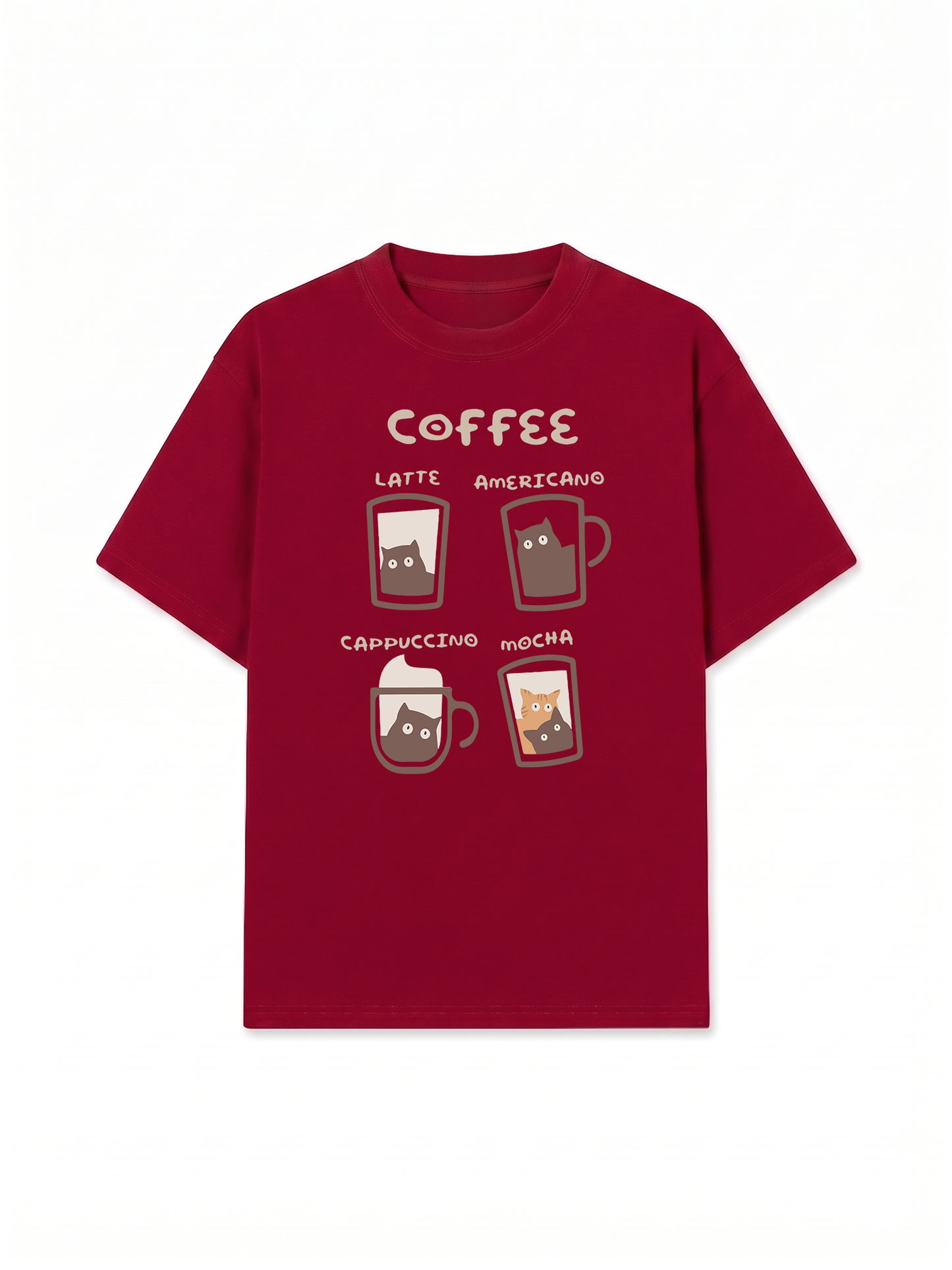 Áo Thun Relaxed Fit Latte Americano Capuccino Mocha