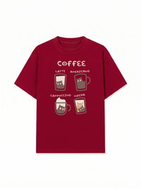 Áo Thun Relaxed Fit Latte Americano Capuccino Mocha