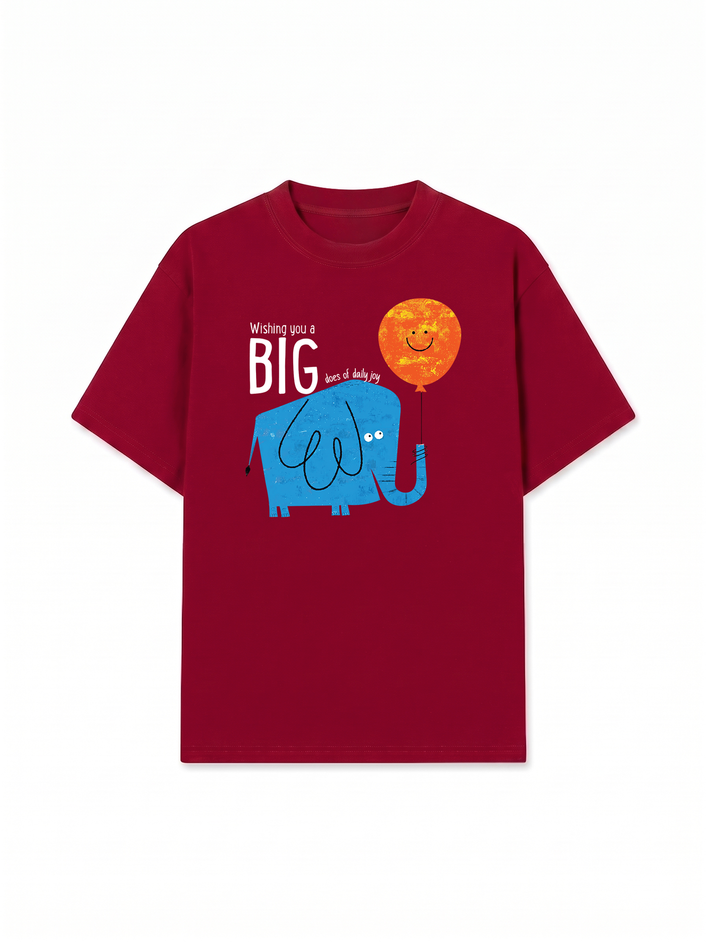 Áo Thun Relaxed Fit Animal Wishing You A Big Elephant