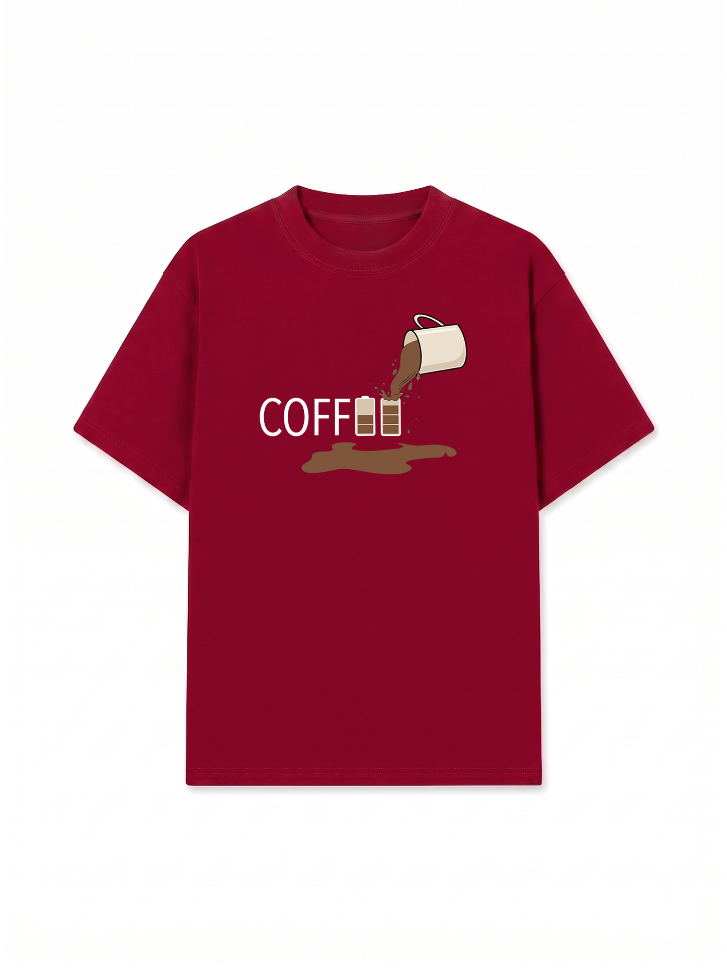 Áo Thun Relaxed Fit Coffee Battery
