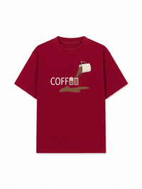 Áo Thun Relaxed Fit Coffee Battery