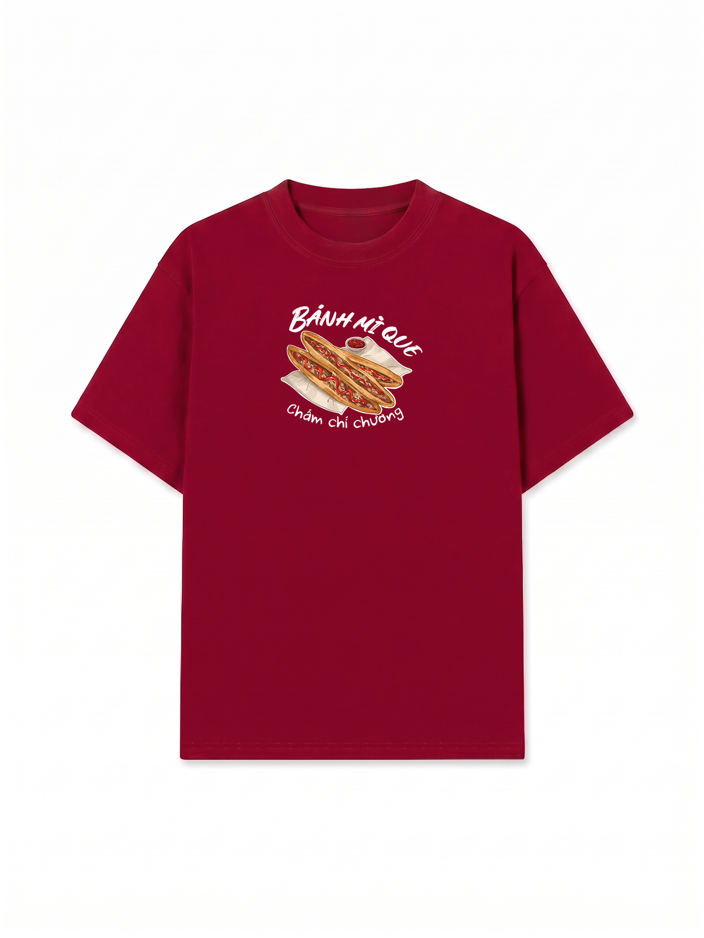 Áo Thun Relaxed Fit Bánh Mì Que Chấm Chí Chương