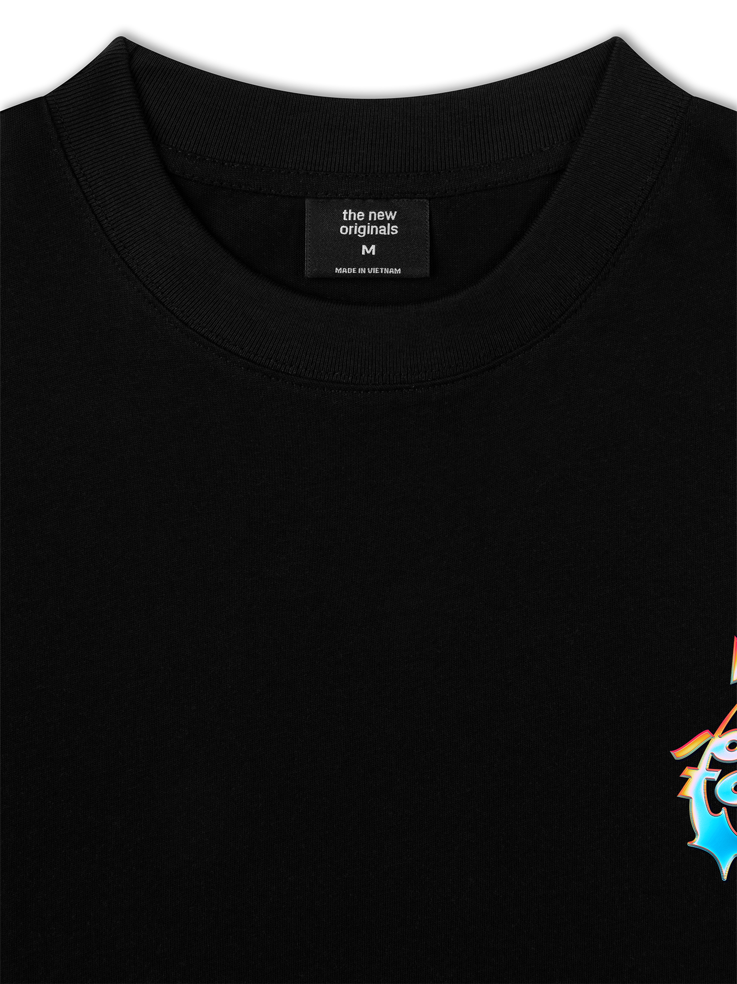 Áo Thun Relaxed Fit Not So Social Today Neon Holographic