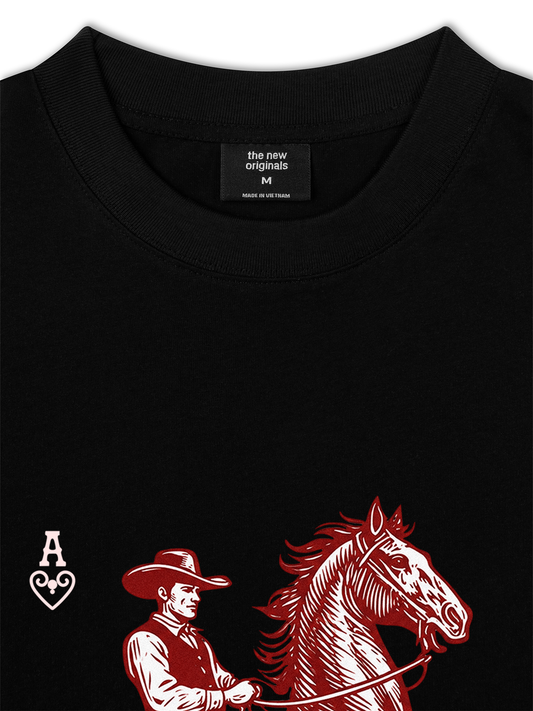 Áo Thun Relaxed Fit The Bad Horse Ace of Heart