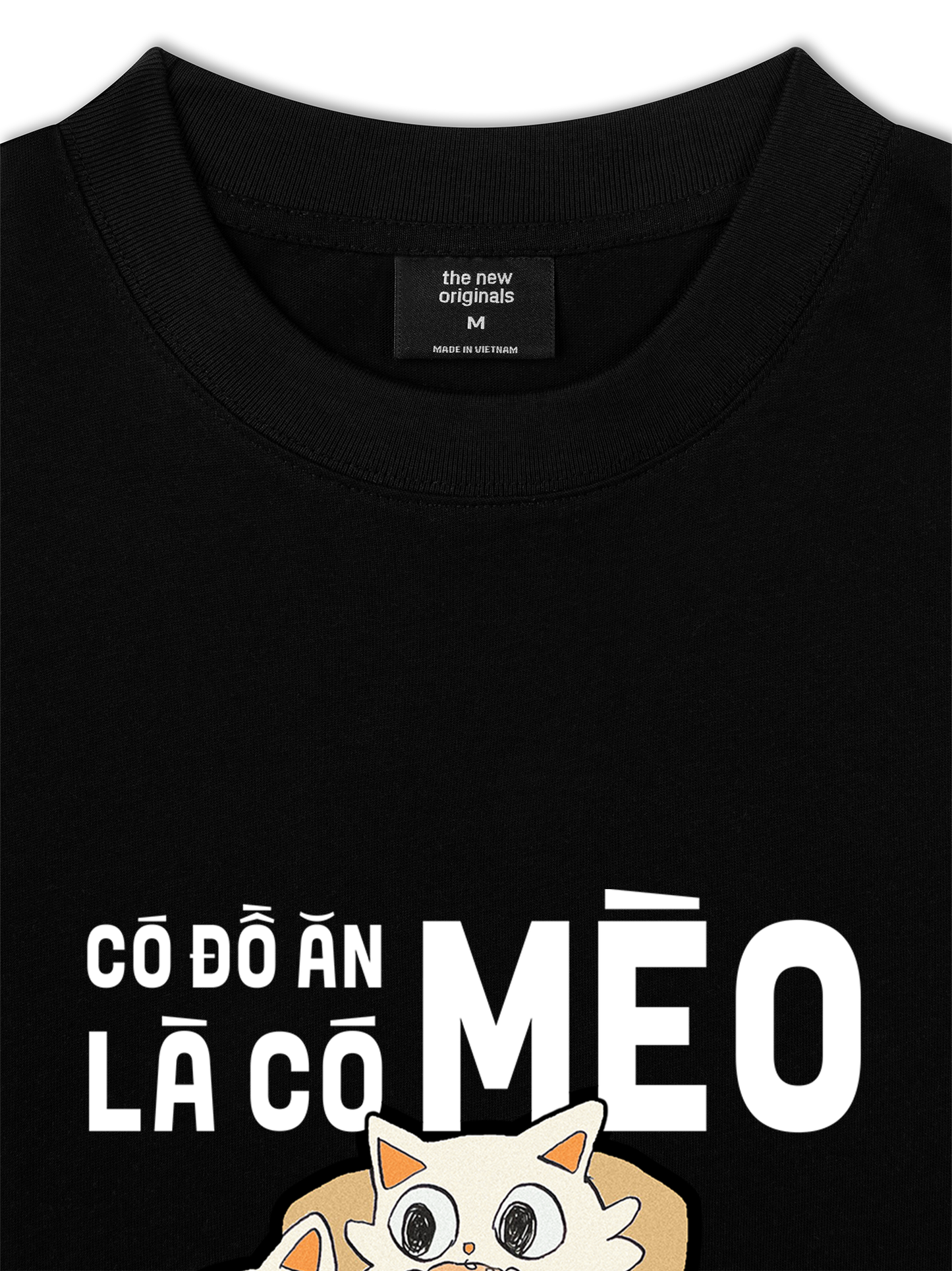 Áo Thun Relaxed Fit Hội Mèo Hăm Ăn