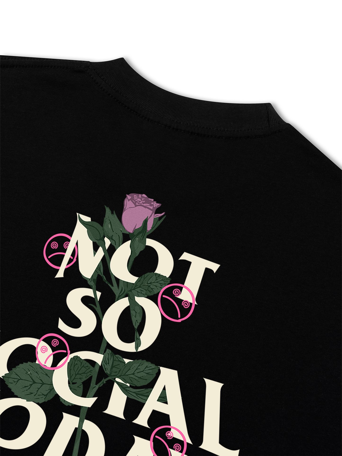 Áo Thun Relaxed Fit Not So Social Today Prettiest Flower