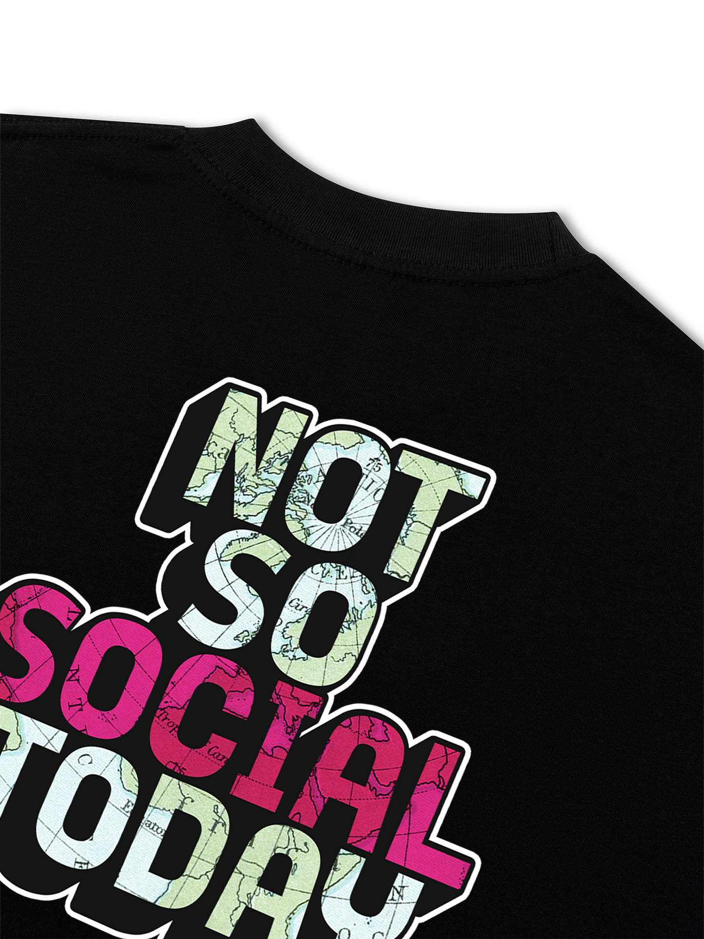 Áo Thun Relaxed Fit Not So Social Today Atlas State