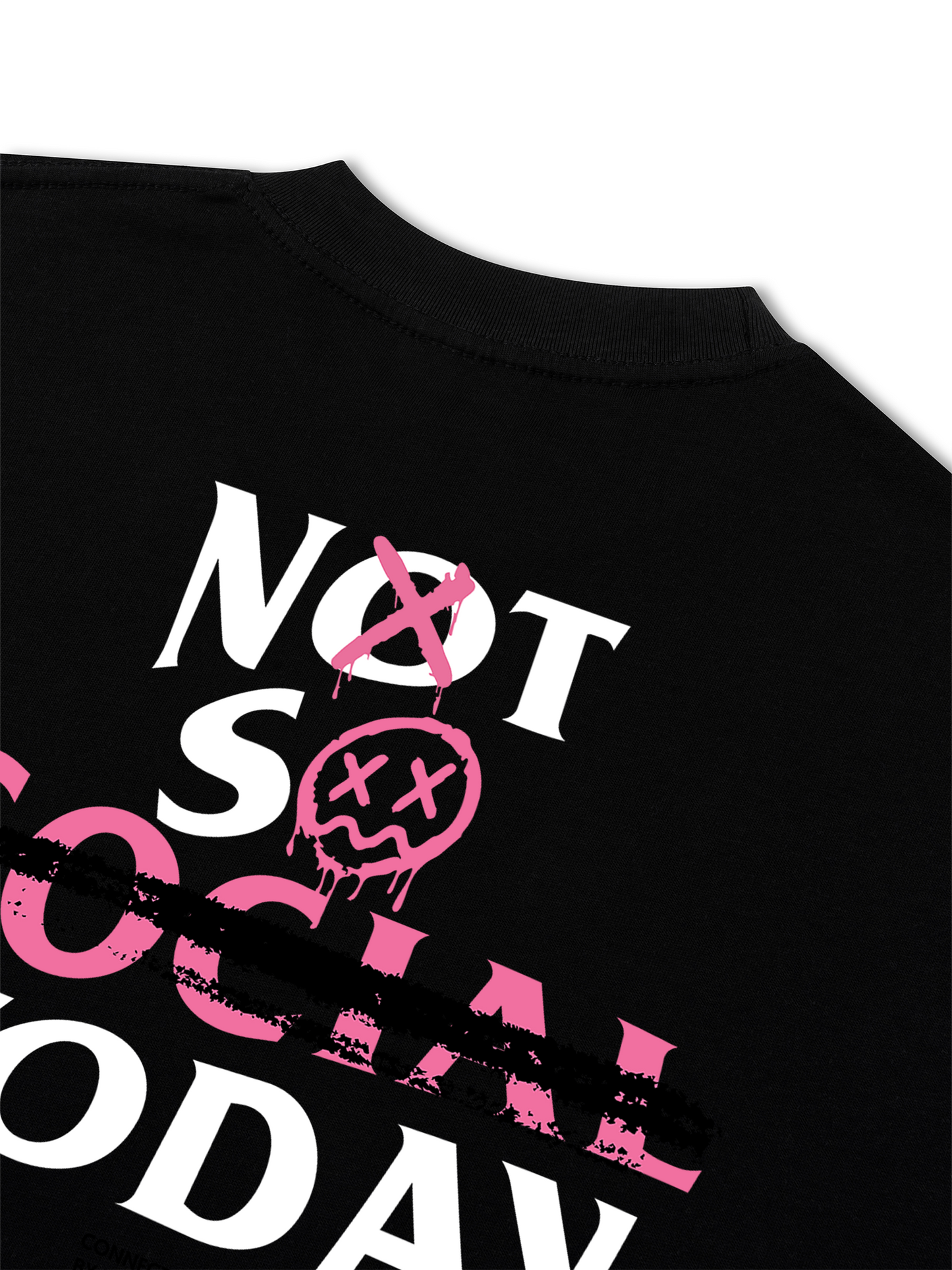 Áo Thun Relaxed Fit Not So Social Today Sprayed
