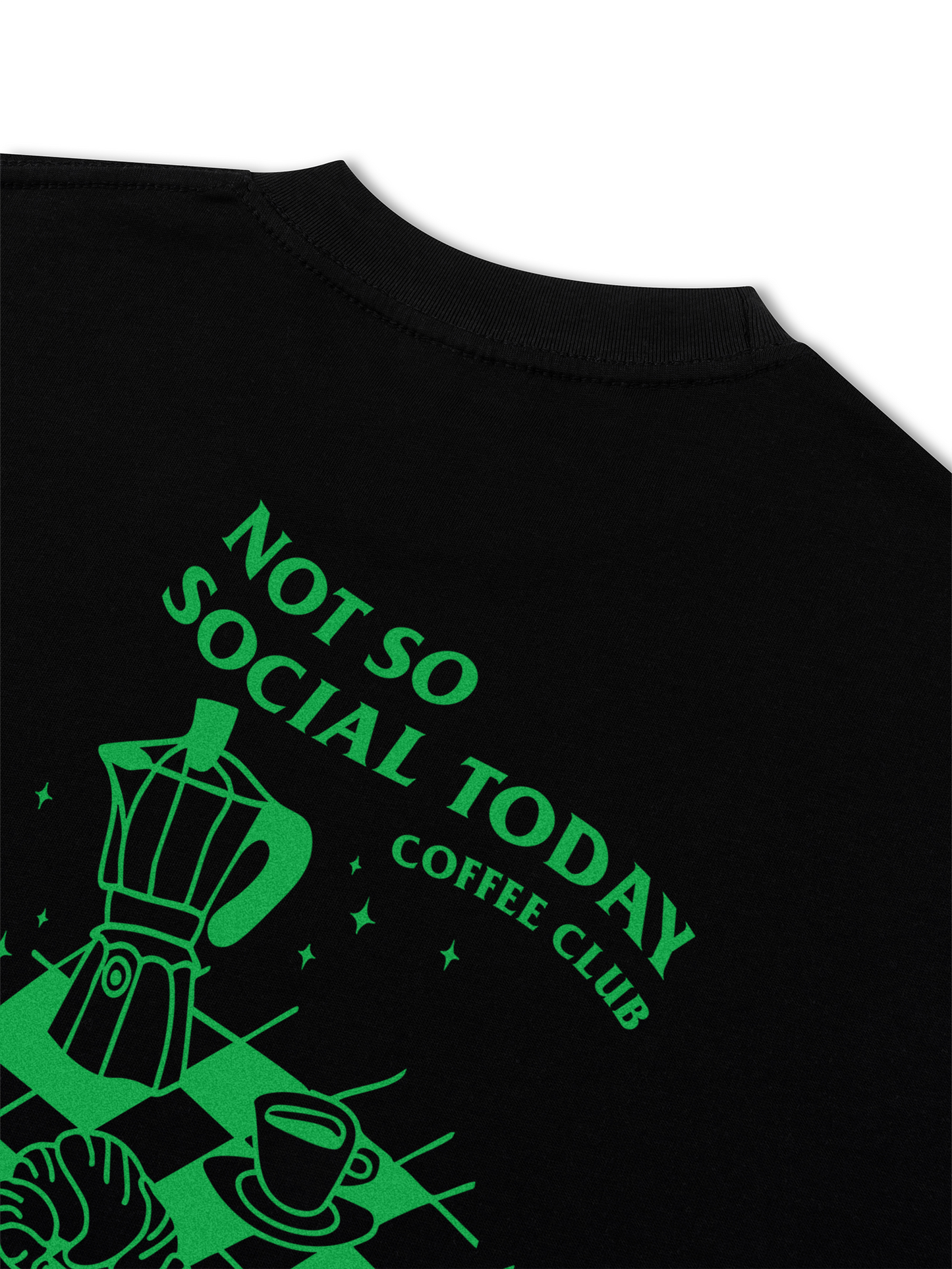 Áo Thun Relaxed Fit Not So Social Today Coffee Club
