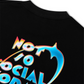 Áo Thun Relaxed Fit Not So Social Today Neon Holographic