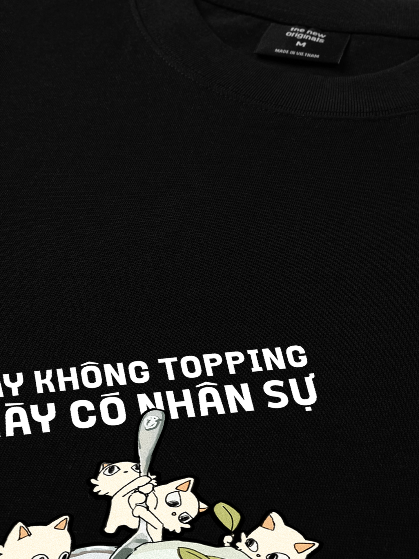Áo Thun Relaxed Fit Hội Mèo Topping hơi quậy