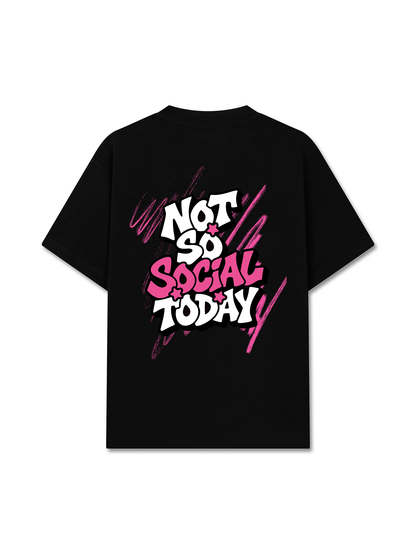 Áo Thun Relaxed Fit Not So Social Today Scribbles